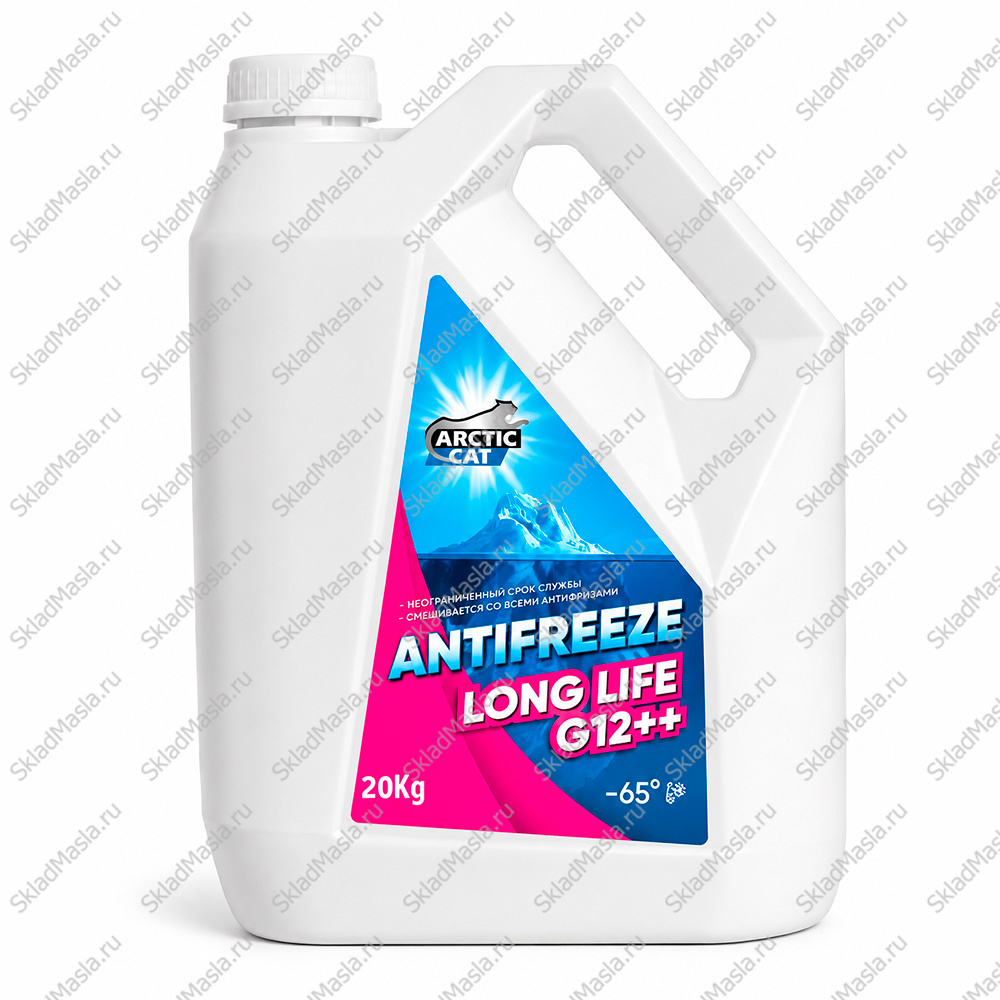 Антифриз OilWay Arctic Cat Long Life G12++ (-65) фиолетовый (канистра 20кг)