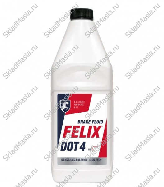 Тормозная жидкость Felix DOT 4 (бутылка 455гр)