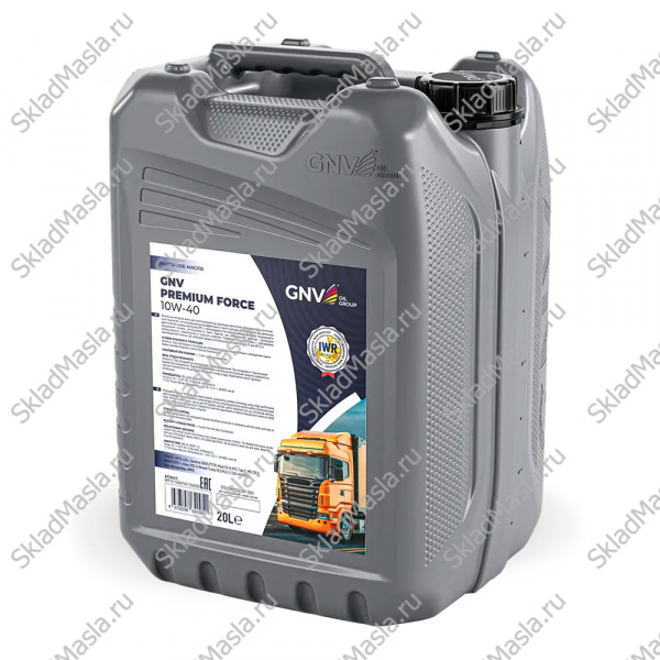 Моторное масло GNV Premium Force 10W-40 API CI-4_SL ACEA E7 (20л)
